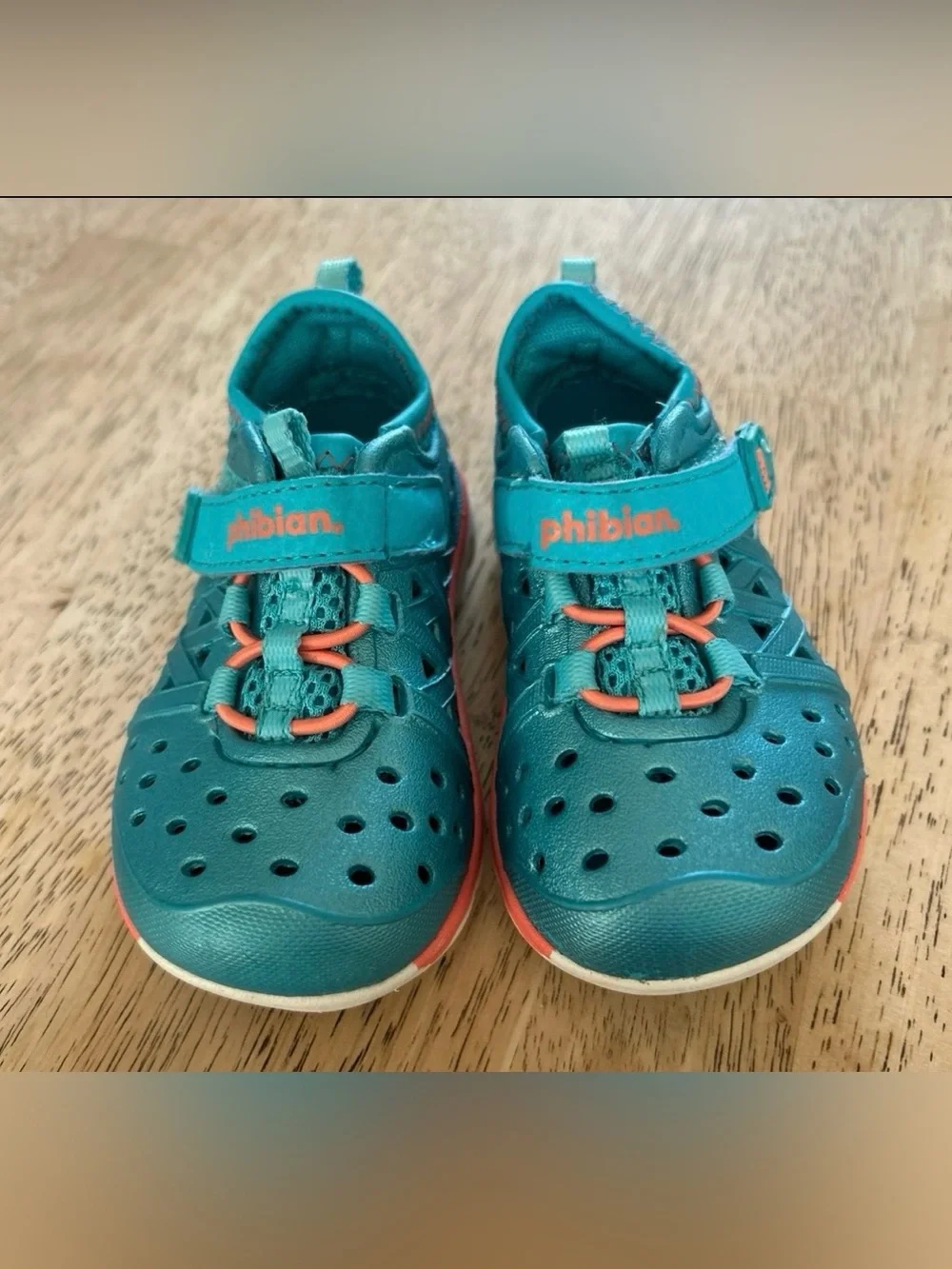 Made Play by Stride Rite Water Shoes, Glently used, Size 5.5, Turquoise.